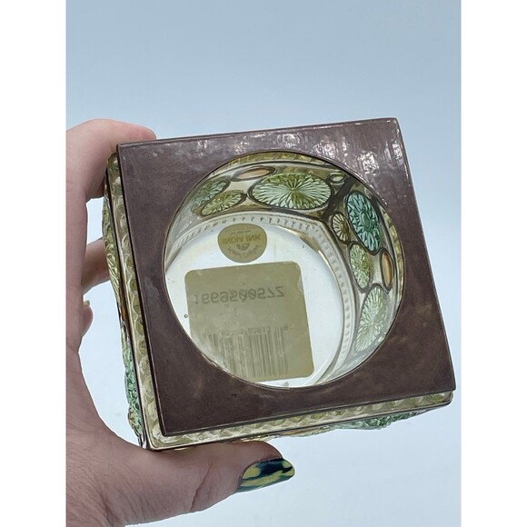 Zenna Home Hand Crafted India Ink Faux Stained Glass Acrylic Cube Glass Holder - Picture 4 of 9